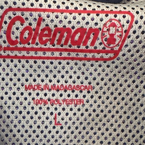 Coleman Performance SS Button Down‎ Shirt, size L UPF Protection, 
NWT - Picture 3 of 7